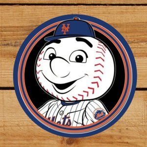 New York Mets and Mr. Met "DUAL LOGO" Welcome Sign! (Huge 2ft Long) New!